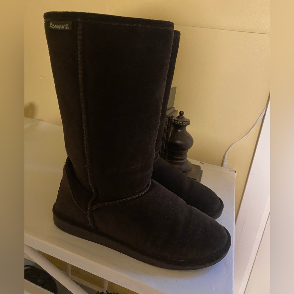 BEARPAW Women's Cold Weather Emma Tall Boots CHOCOLATE, 10